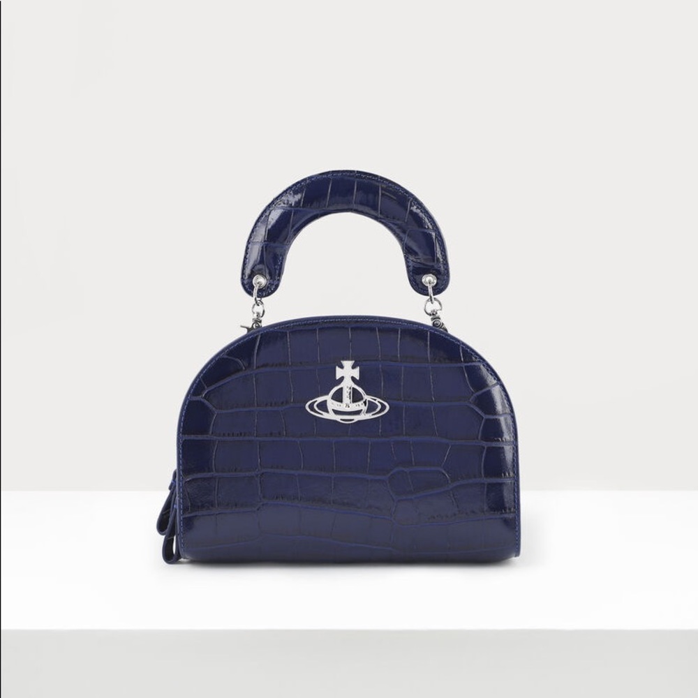 Vivienne Westwood Josephine Half Moon Crossbody Bag Blue